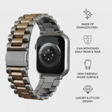 Burga Apple Watch 44/45/46mm/Ultra 49mm Rem Metal Sølv Guld