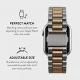 Burga Apple Watch 44/45/46mm/Ultra 49mm Rem Metal Sølv Guld