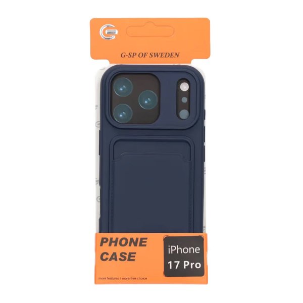 iPhone 17 Pro Cover Kortholder Blå