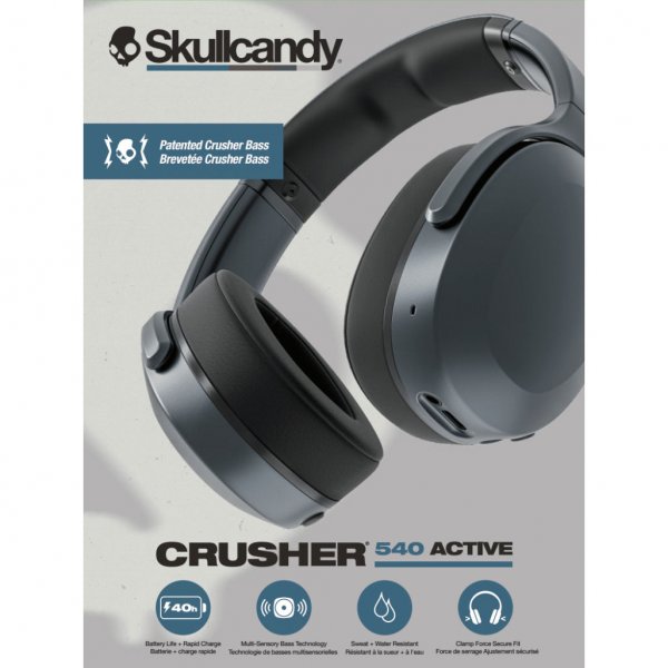 Skullcandy Trådløse Høretelefoner Crusher 540 Active Over-Ear Coal Black
