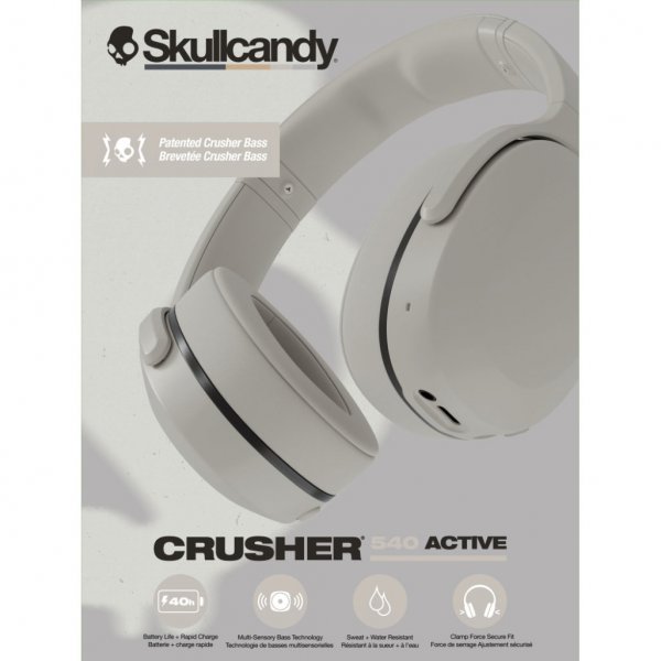 Skullcandy Trådløse Hovedtelefoner Crusher 540 Active Over-Ear Concrete Grey