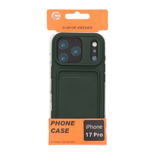 iPhone 17 Pro Cover Kortholder Grøn