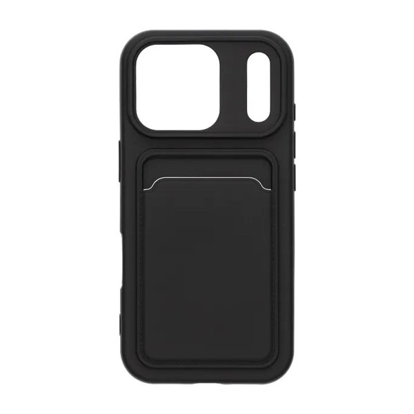 iPhone 17 Pro Cover Kortholder Sort