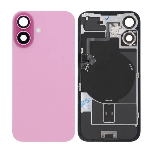 iPhone 16 Bagside Glas Komplet OEM - Lilla