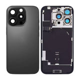iPhone 16 Pro Bagside Glas med smådele - Sort Titanium