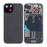 iPhone 15 Bagside Glas med smådele - Sort