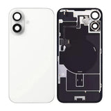 iPhone 16 Plus Bagside Glas med smådele - Hvid