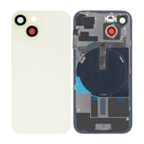 iPhone 15 Bagsideglas med smådele - Gul