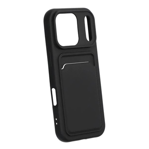 iPhone 17 Pro Cover Kortholder Sort