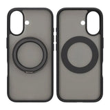 iPhone 17 Cover Roterbart MagSafe Stativ Sort