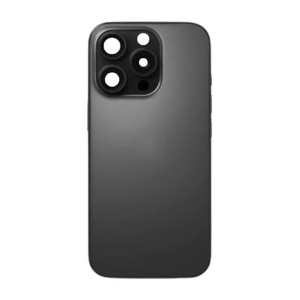 iPhone 16 Pro Bagside Glas med smådele - Sort Titanium