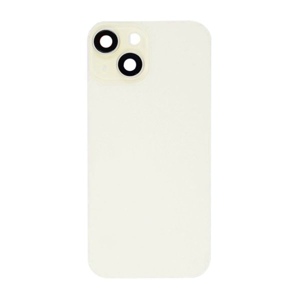 iPhone 15 Plus Bagside Glas med smådele - Gul
