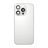 iPhone 16 Pro Bagside Glas med smådele - Hvid Titanium