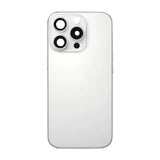 iPhone 16 Pro Max Bagsideglas med smådele - Hvid Titanium