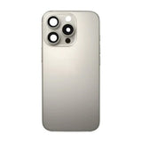 iPhone 16 Pro Max Bagside Glas med smådele - Naturlig Titanium