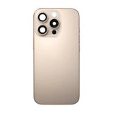 iPhone 16 Pro Max Bagside Glas med smådele - Sandfarvet Titanium
