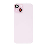 iPhone 15 Bagside Glas med smådele - Rosa