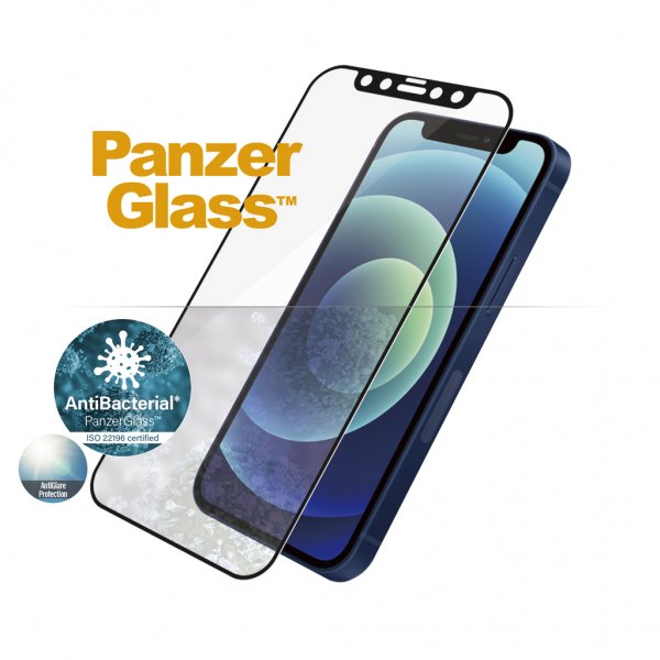 PanzerGlass iPhone 12/iPhone 12 Pro Skærmbeskyttelse Edge-to-Edge Anti-Glare