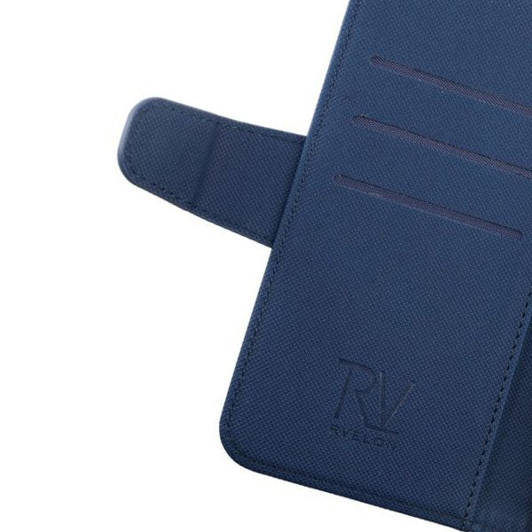 Rvelon iPhone 12/iPhone 12 Pro Etui Udklappeligt Kortrum Blå