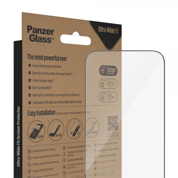 PanzerGlass iPhone 14 Pro Skærmbeskytter Ultra-Wide Fit