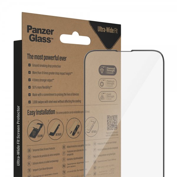 PanzerGlass iPhone 13 Pro Max/iPhone 14 Plus Skærmbeskyttelse Ultra-Wide Fit