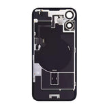 iPhone 16 Bagside Glas med smådele - Blå