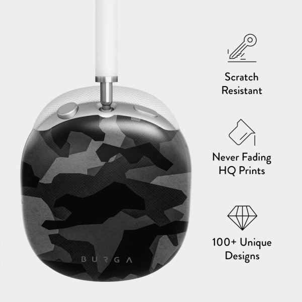 Burga AirPods Max Cover Design Night Black Camo