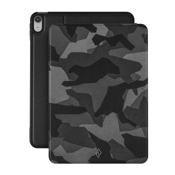 Burga iPad 10.9 (gen 10)/iPad 11 (A16) Folio Night Black Camouflage