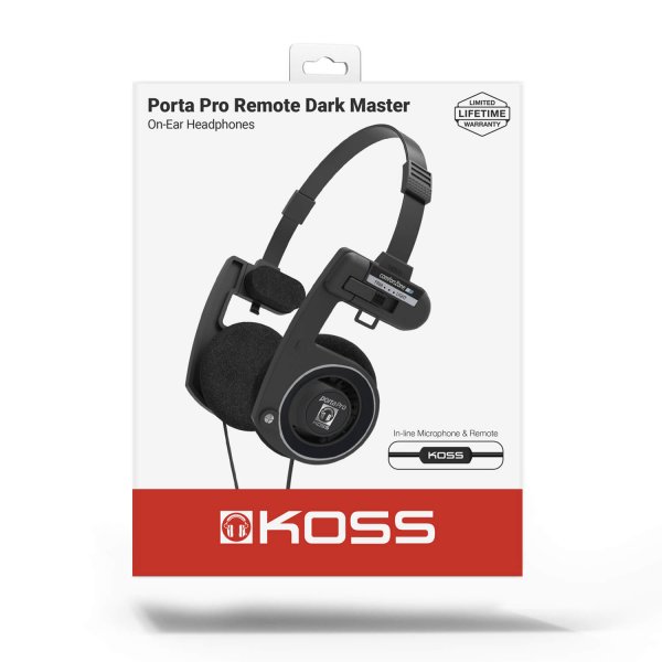 Koss Høretelefoner PortaPro 3.0 On-Ear Mic Remote Dark Master
