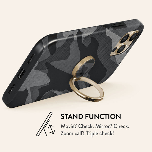 Burga Holder Mobilring Night Black Camo