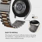 Burga Samsung Galaxy Watch 20mm Rem Metal Sølv Guld