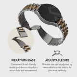 Burga Samsung Galaxy Watch 22mm Rem Metal Sølv Guld