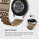 Burga Samsung Galaxy Watch 20 mm Rem Metal Guld