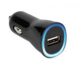 Vivanco Billader 1xUSB-A 2.1A 12/24V Sort