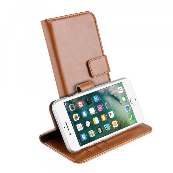Vivanco iPhone 6/6S/7/8/SE Cover Classic Wallet Brun