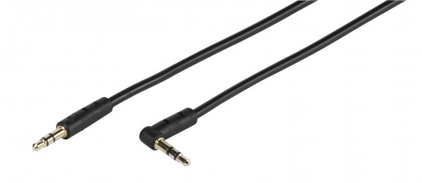 Vivanco Lydkabel 3.5mm Vinklet 0.5 meter