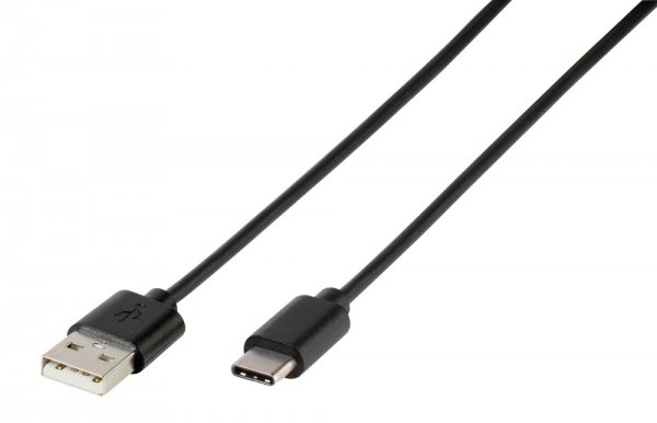 Vivanco Kabel Data Cable USB-A/USB-C 1.2m Sort