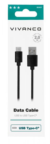 Vivanco Datakabel USB-A/USB-C 2m Sort