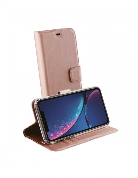 Vivanco iPhone Xr Etui Classic Wallet Rosaguld