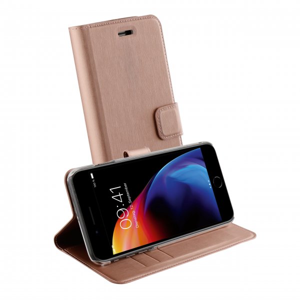 Vivanco iPhone 6/6S Plus/iPhone 7 Plus/iPhone 8 Plus Etui Classic Wallet Rosaguld
