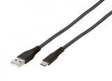 Vivanco Kabel Longlife Braided USB-A/USB-C 2.5m Sort