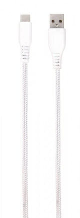Vivanco Kabel Longlife Braided USB-A/USB-C 2.5m Hvid
