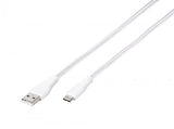 Vivanco Kabel Longlife Braided USB-A/USB-C 1.5m Hvid