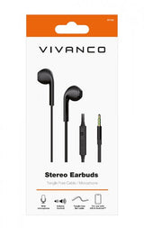 Vivanco Hovedtelefoner Stereo Earbuds 3.5mm Sort