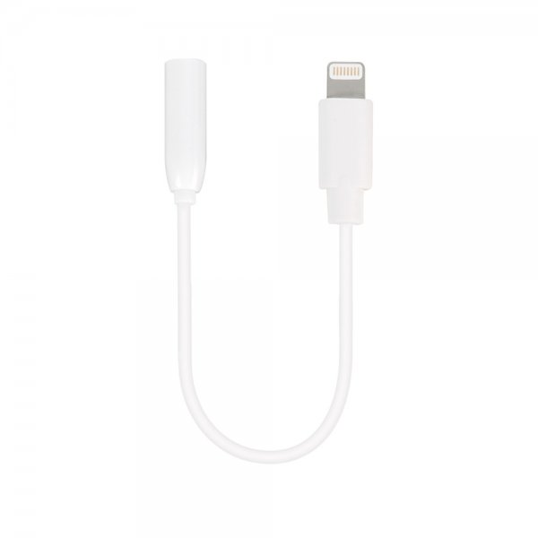 Vivanco Lydadapter Lightning til 3.5mm MFI Hvid
