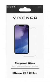 Vivanco iPhone 12/iPhone 12 Pro Skærmbeskyttelse Hærdet Beskyttelsesglas 9H
