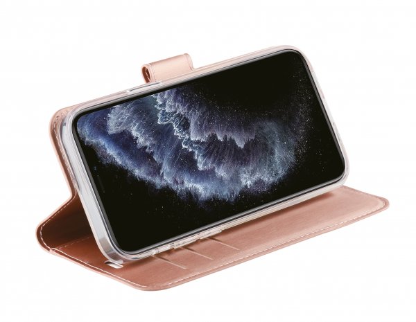 Vivanco iPhone 12 Mini Cover Classic Wallet Rosaguld