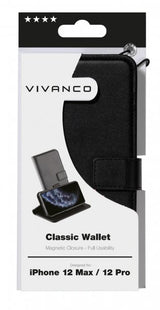 Vivanco iPhone 12/iPhone 12 Pro Fodral Classic Wallet Sort