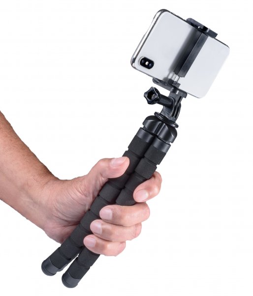 Vivanco Tripodstativ til Smartphone/GoPro/Actioncam 55-80mm