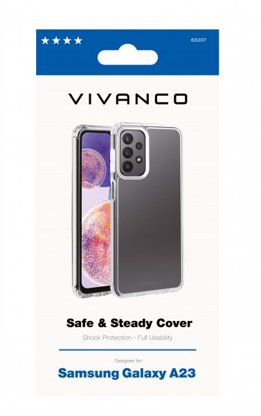 Vivanco Samsung Galaxy A23 5G Cover Safe & Steady Transparent